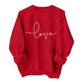thumbnail image 1 of Byoo Valentine's Day Sweatshirt for Toddler Boys Sweet Oversized Letter Graphic Long-Sleeve Comfort Sweatshirt Kids Relaxed Pullover Top, 1 of 3