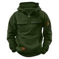 thumbnail image 1 of Byoo Vintage Toddler Boy Hoodie Sweatshirt Solid Color Pocket Zipper Long Sleeve Casual Hoody Sweatshirts for Kids Durable Pullover Tops, 1 of 6