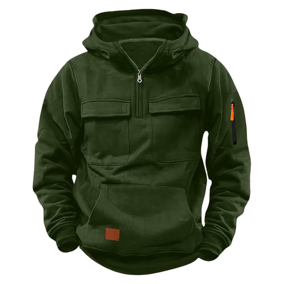Byoo Vintage Toddler Boy Hoodie Sweatshirt Solid Color Pocket Zipper Long Sleeve Casual Hoody Sweatshirts for Kids Durable Pullover Tops