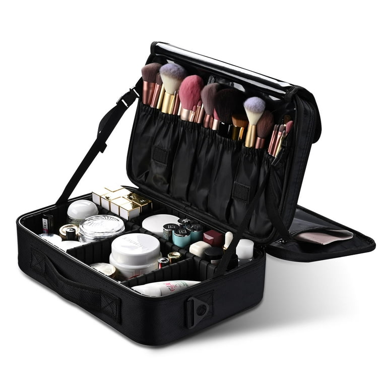 Byootique Small Makeup Case Cosmetic Bag Storage Box Mirror Toiletry  Organizer