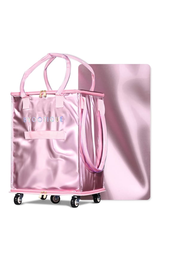 16" Rolling Tote Bag Grocery Bag on Wheels Shopping Trolley BubbleRush