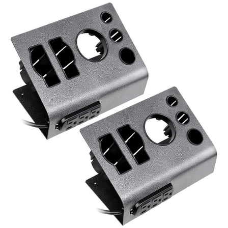 Byootique 2 Packs Flat Iron Appliance Holder Salon Blow Dryer Desktop Stand w/ 3 Outlets