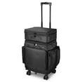 thumbnail image 1 of Byootique 2in1 Soft Sided Rolling Makeup Train Case Foldable Cosmetic Case with Makeup Bag Travel Organizer For Makeup Artist Hair Stylist Barber, 1 of 10