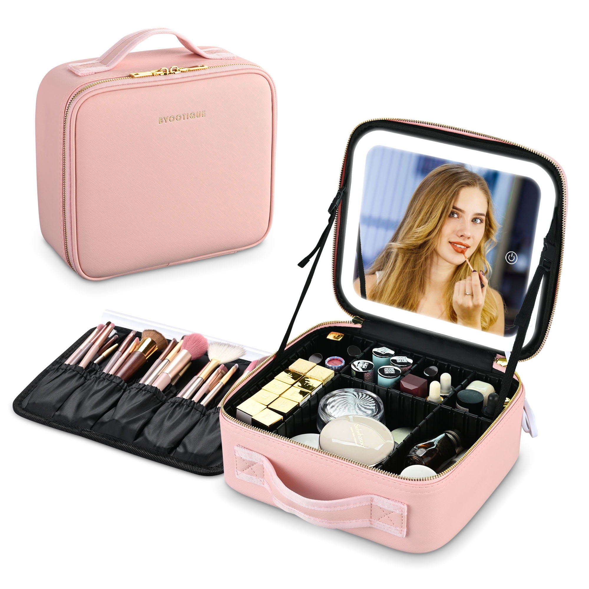 Lipstick Case Mirror Purse Portable Travel Mini Durable Soft - Temu