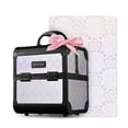 thumbnail image 1 of Byootique Makeup Train Case 2-Tier Trays Portable Cosmetic Cases Travel Makeup Storage Organizer Lockable Box with Mirror for Makeup Artist Nail Tech,Pure ForgetMeNot, 1 of 8