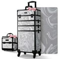thumbnail image 1 of Byootique Makeup Train Case with Portable Cube Case Cosmetic Organizer Graystone, 1 of 9