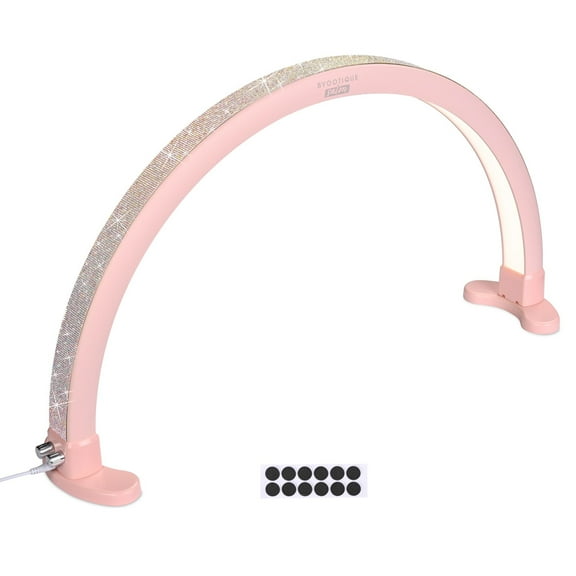Byootique Nail Desk Lamp Half Moon Light 3360LM 48W Nail Tech Lamp Lash Light Adjustable Manicure Beauty Salon Home Spa