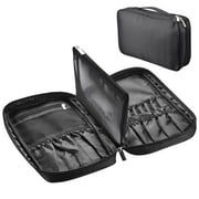 Byootique Portable Multi Brush Holder Makeup Bag Cosmetic Organizer 190D Polyester Storage Bag