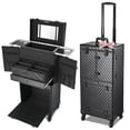 thumbnail image 1 of Byootique Rolling Makeup Case Trolley Cosmetic Organizer Hair Stylist Salon, 1 of 12