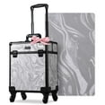thumbnail image 1 of Byootique Rolling Makeup Train Case Cosmetic Trolley Organizer Salon CB Graystone, 1 of 9