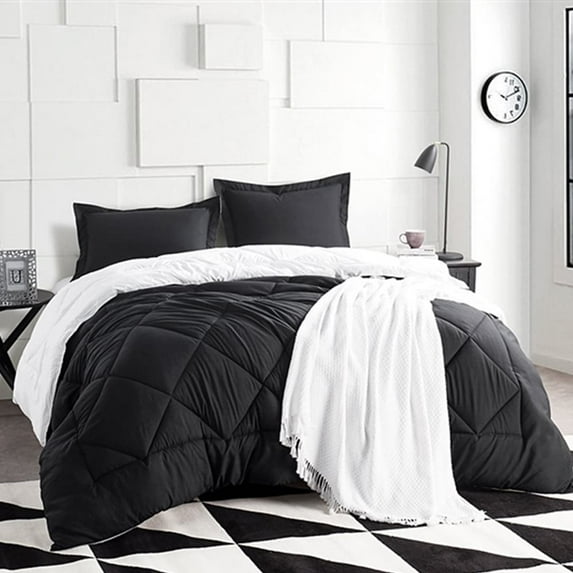 Byourbed BYB Black/White Reversible Comforter (Shams Not Included) King Adult