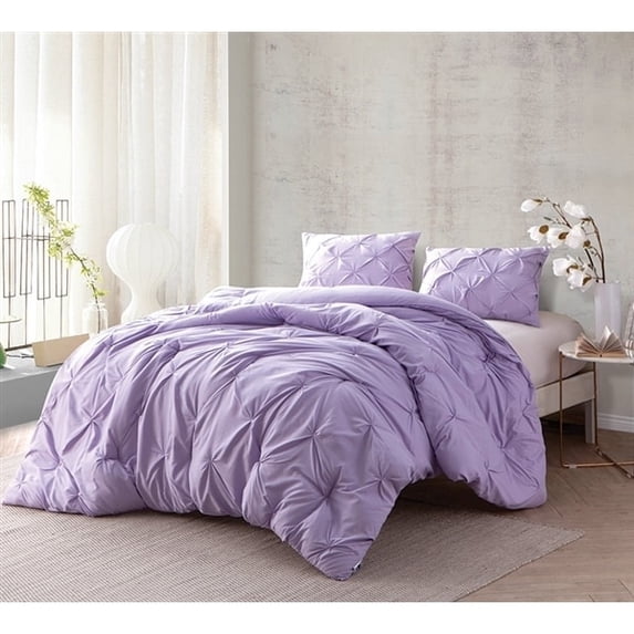 Byourbed BYB Orchid Petal Pin Tuck Comforter Set Twin XL Adult, Teen & Dorm