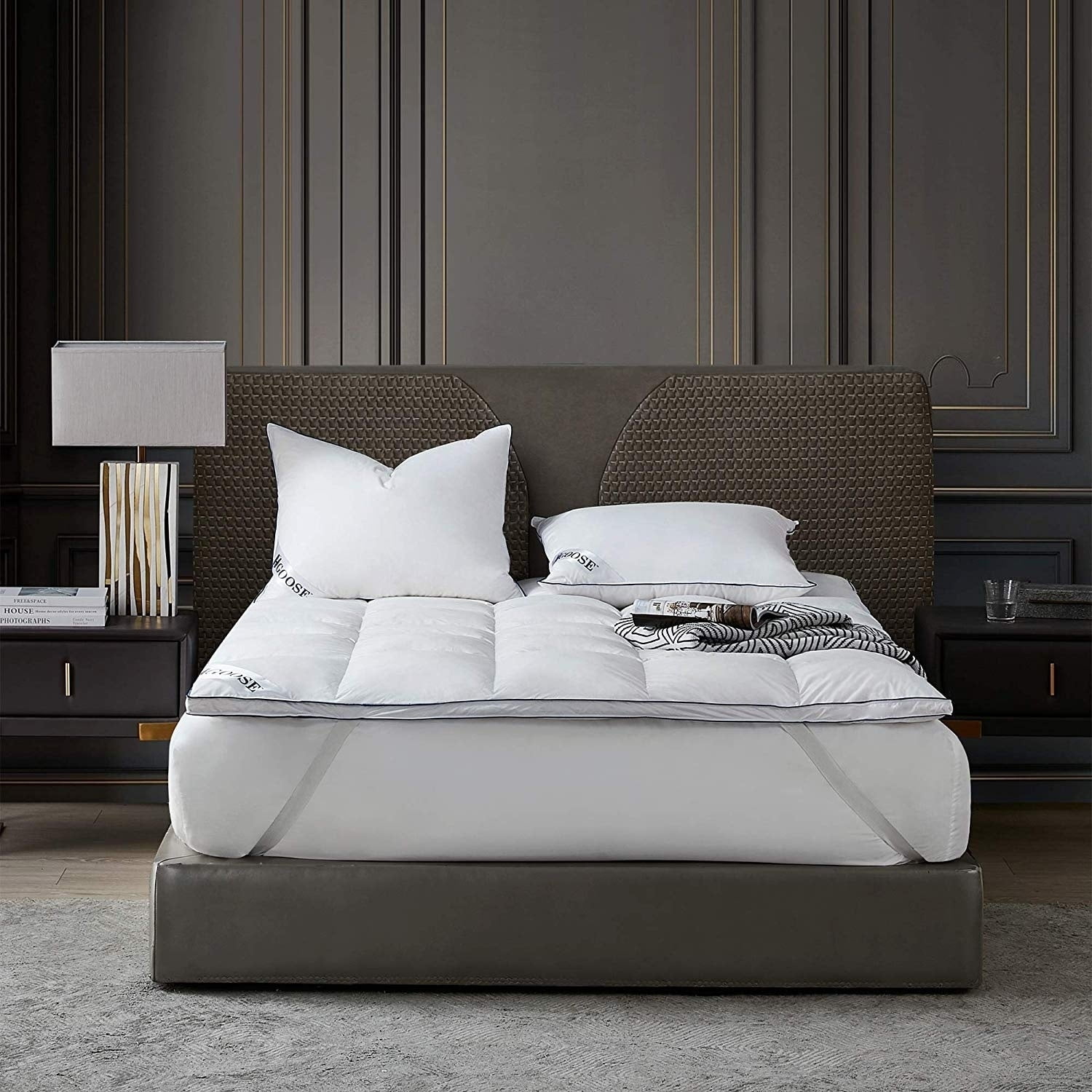 Byourbed Baffle Box Hungarian Featherbed White King