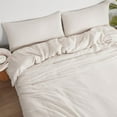 thumbnail image 1 of Byourbed Dark Sky Reserve® - Bamboo Linen Oversized Duvet Cover - Portugal Made - Creamy Beige Queen, 1 of 4