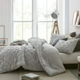 thumbnail image 1 of Byourbed Farmhouse Morning Glacier Grey Textured Oversized Comforter Twin XL Adult, Teen & Dorm 2 Piece, 1 of 3