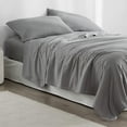 thumbnail image 1 of Byourbed Supersoft Microfiber Bed Sheet Set Grey King Traditional, 1 of 5