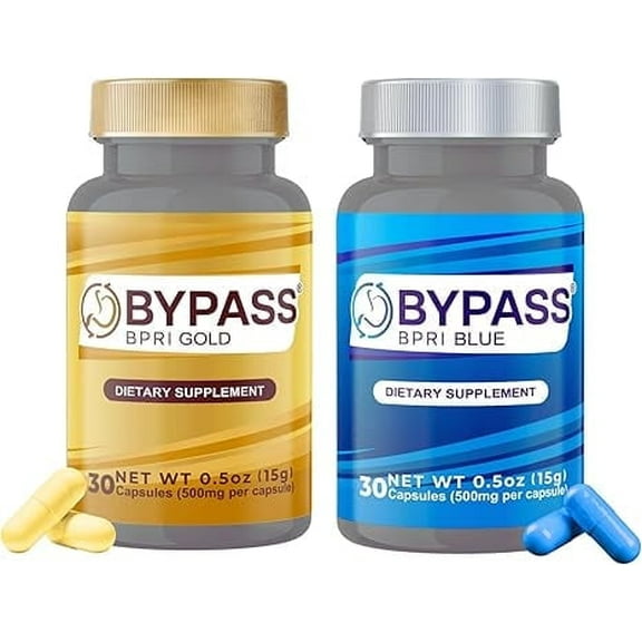 BYPASS BPRI Gold and Blue Capsules, 30 Count, Vegan, Gluten-Free