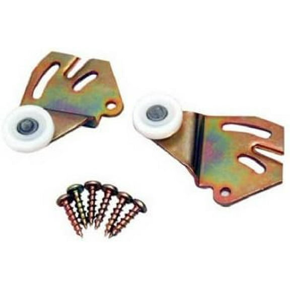 Bypass Door Hanger, Universal, 3/4-In. Wheel, 3/8-In. Offset