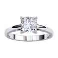 thumbnail image 1 of AFFY Solitaire Engagement Rings for Women, Center 5.5MM Princess Cut Lab Created Moissanite Wedding Promise Rings for Her in 14K Solid White Gold, Ring Size 9.5, 1 of 6