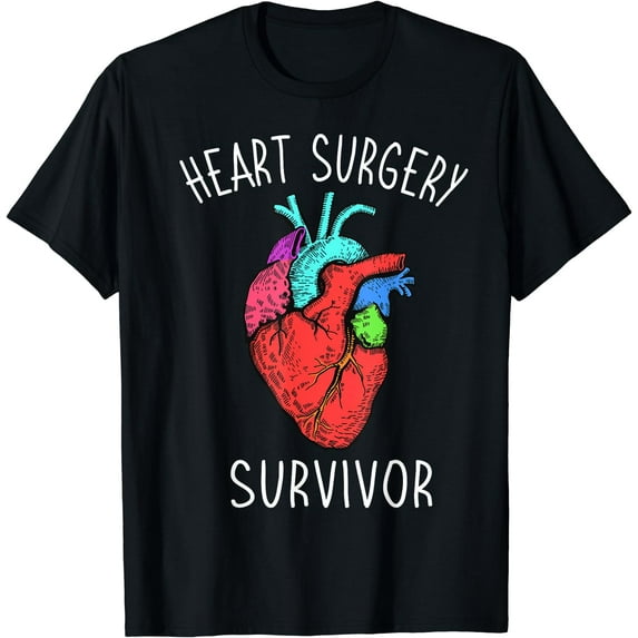 Bypass Open Heart Surgery Coronary Diseases Survivor Warrior T-Shirt