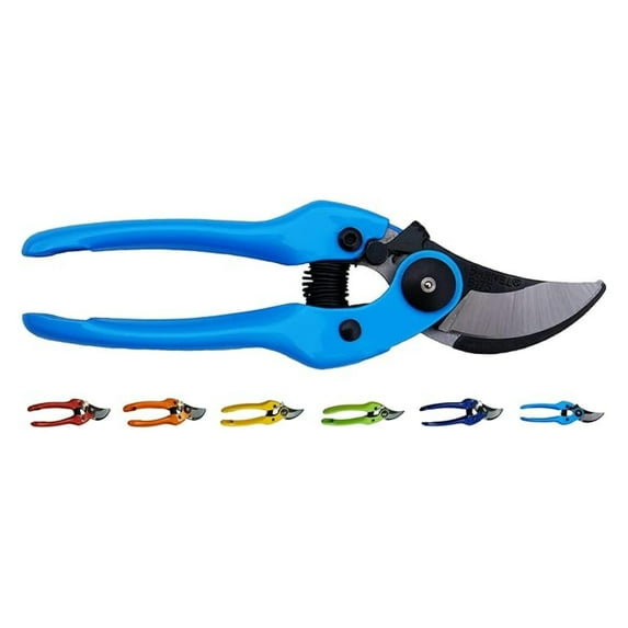 Bypass Pruner 6-Pack - 7.5" Heavy Duty Garden Pruning Shears - Assorted Colors - Cuts up to 3/4", Auto-Unlock, Steel Handles & Replaceable Blade