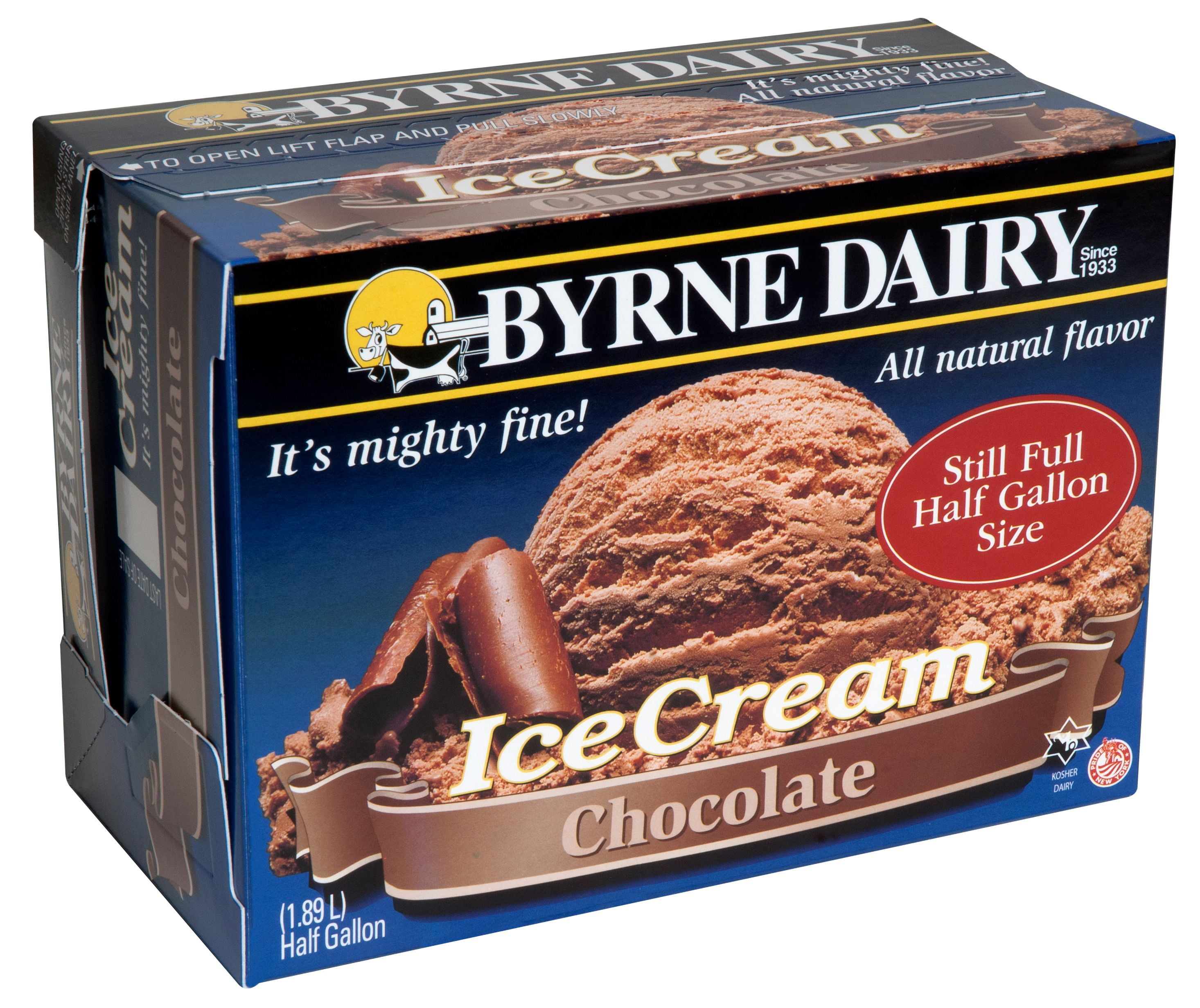 Byrne Dairy Chocolate Ice Cream Half Gallon