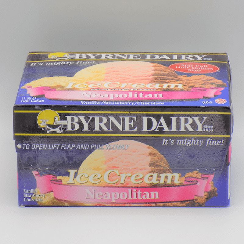 Byrne Dairy Neopolitan Ice Cream Half Gallon