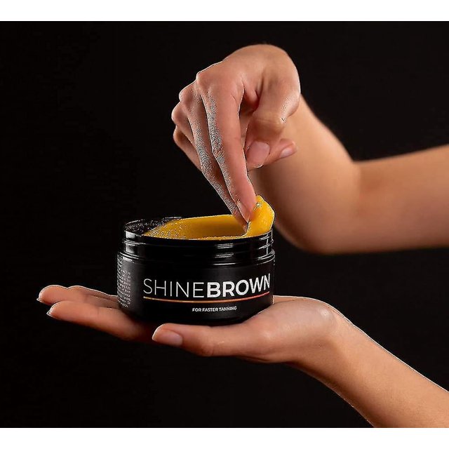 Byrokko Shine Brown Premium Tanning Accelerator Cream 1 Tub X 50ml Sunbed & Sun