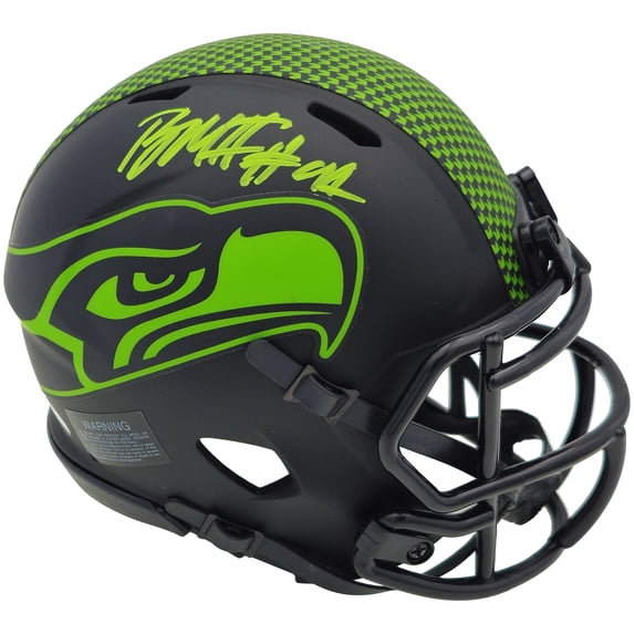 Byron Murphy II Autographed Seattle Seahawks Eclipse Black Speed Mini Helmet MCS Holo 235601
