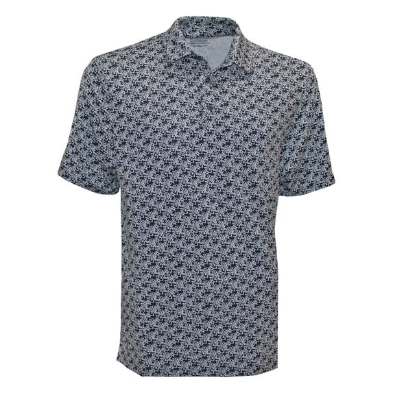 Byron Nelson Golf Men Multi Stripe DriWay Polo Shirt, 3X-Large Newport/Sea Breez -