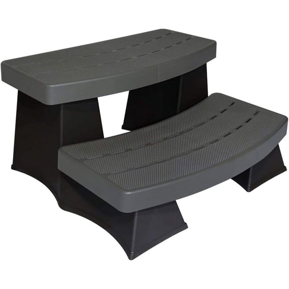 Byron Originals 6130418 SureStep II Spa & Hot Tub Steps - Grey & Black