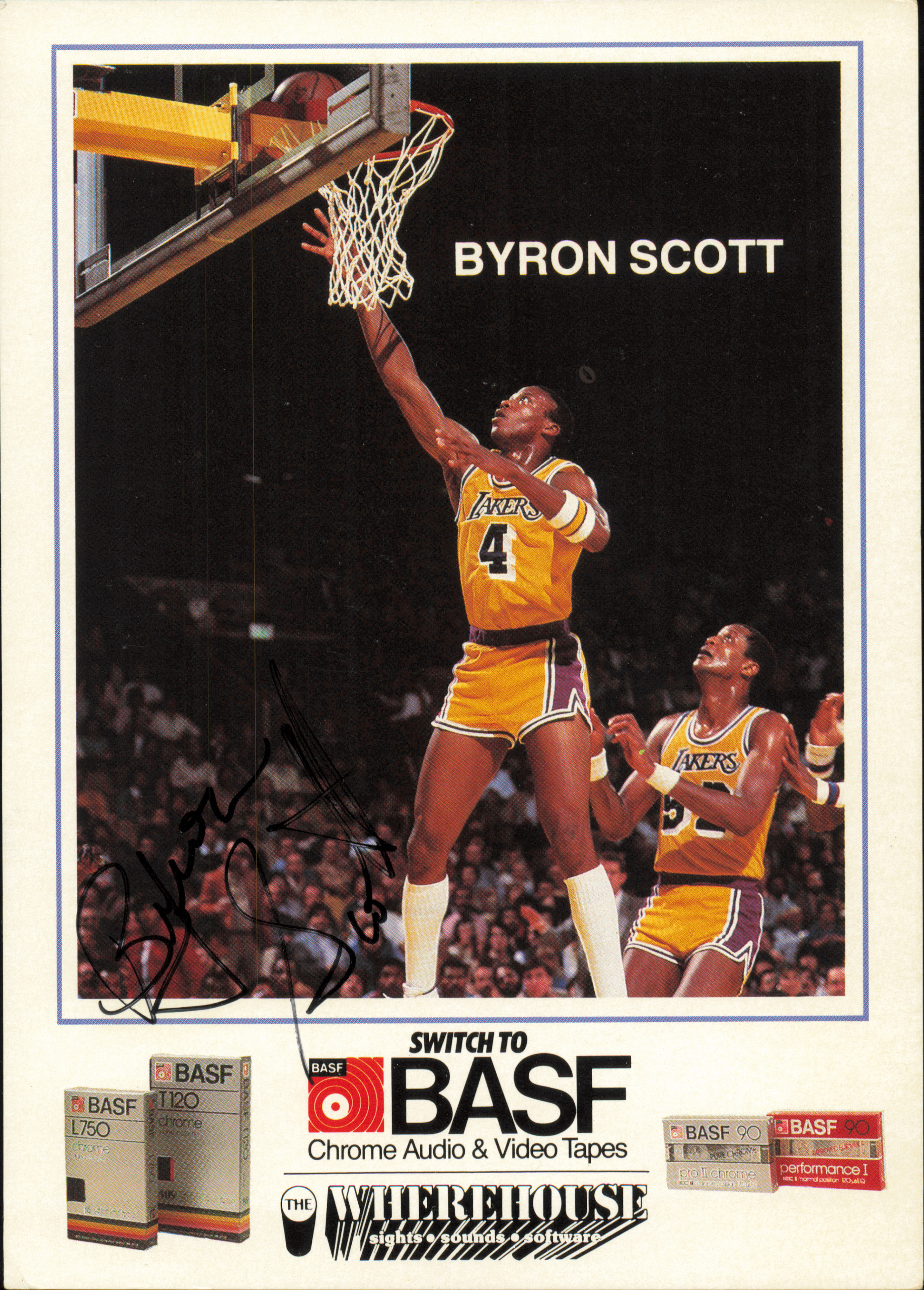 Byron Scott Autographed 5x7 Photo Los Angeles Lakers SKU #257332 ...