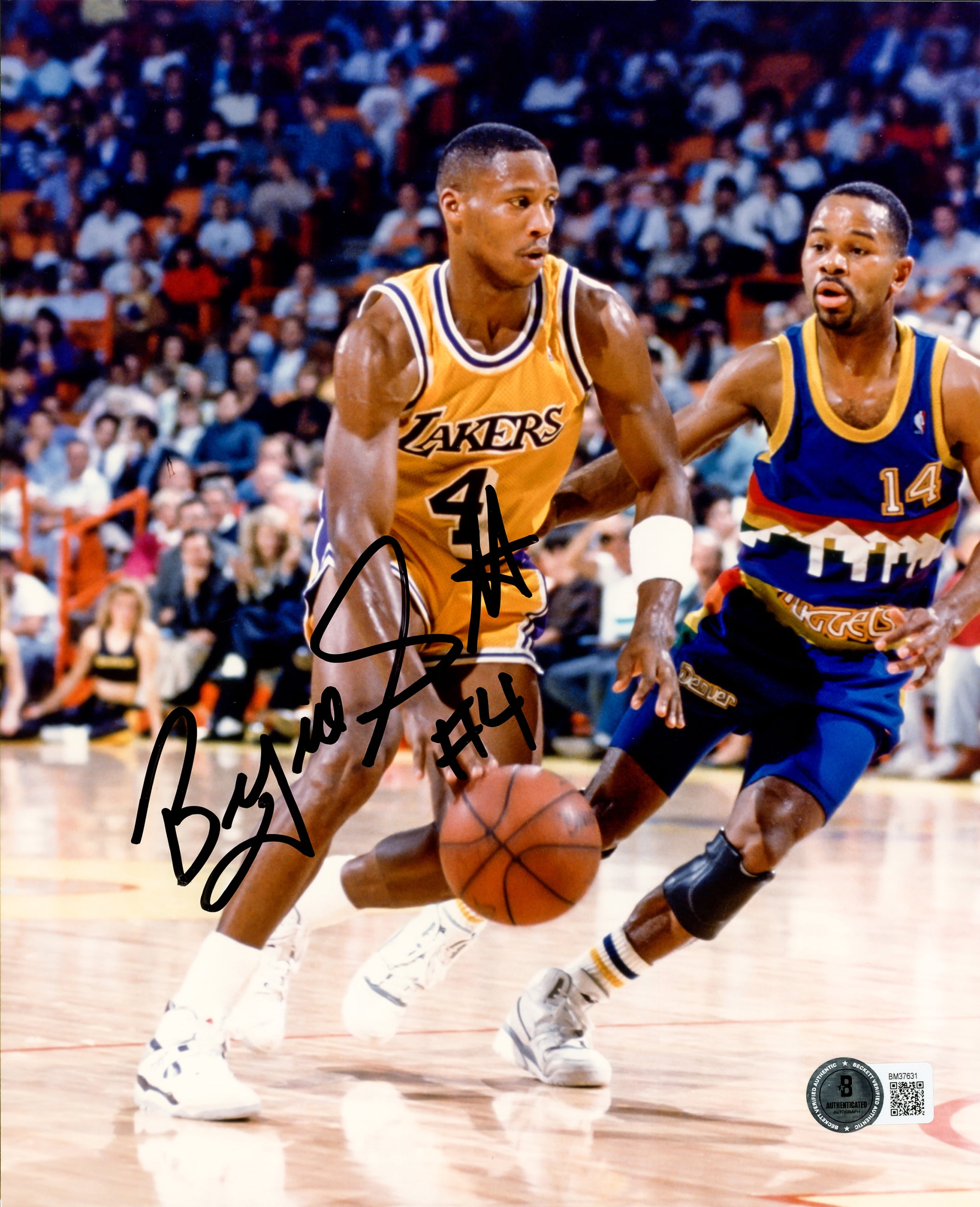 Byron Scott Autographed 8x10 Photo Los Angeles Lakers Beckett BAS QR ...