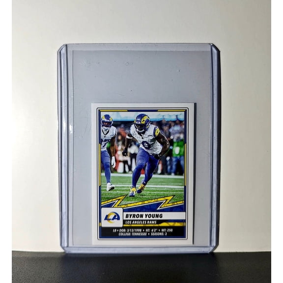 Byron Young 2025 Panini NFL #514 Sticker Los Angeles Rams