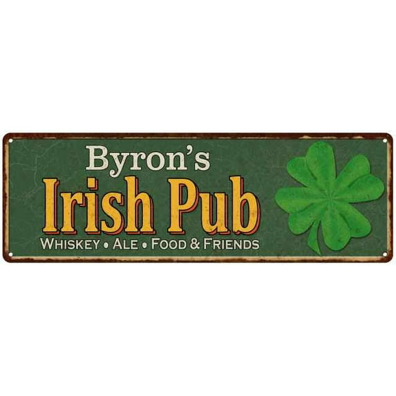 Byron's Irish Pub Sign Bar Man Cave 6x18 206180010135