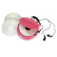 thumbnail image 1 of ByronStatics Portable CD Player, Personal Walkman CD Players, Powered DC or 2xAA Battery, Pink, 1 of 8