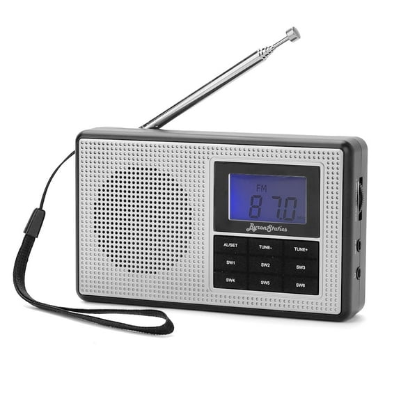 Coby Pocket Size AM/FM Radio, Black 1 Ea - (Pack of 2) - Walmart.com