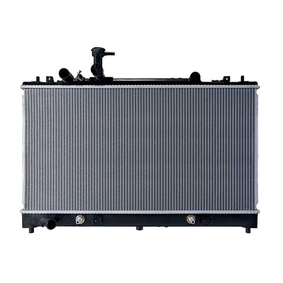 Byrxmo Radiator Front Side 1 Row Direct with Automatic Transmission for Mazda 6 2.3L 2003-2008 Aluminum,Plastic Silver Core,Black 31.5 in-Depth Downflow-Style CU2673 41-2673A