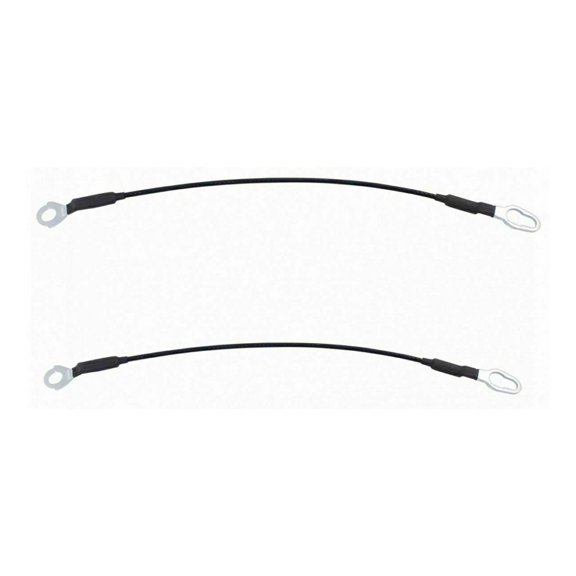 Byrxmo Rear Tailgate Cables Straps Set of 2 for F150 97-02 for F250 97-99 Truck Metal When Applicable,License Plate Brackets Do Not Come with Mounting Hardware Unless Otherwise Stated Black
