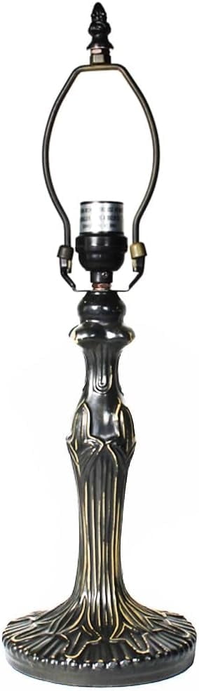 Bysantine Metal Lamp Base, Antique Bronze Finish with Gold Highlights, Nicely Weighted, 20.5" Tall