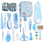 Byseng Baby Healthcare and Grooming Kit, 22 in 1 Nursery Care Set with Electric Nail Trimmer for Newborn Infant Baby Girls Boys - Blue
