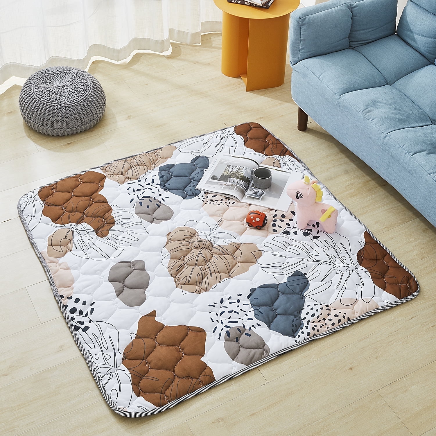 Byseng Baby Play Mat for Crawling, 50 x 50 inch Folding, Non-Slip ...