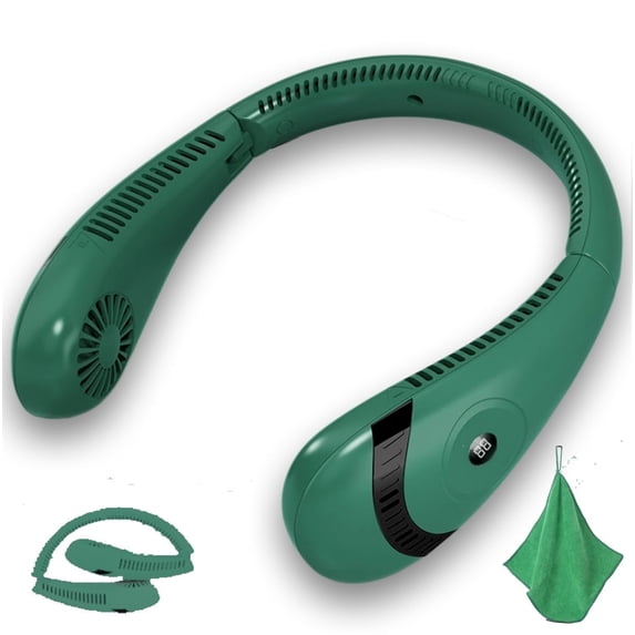 Neck Fans Battery Byseng Portable Bladeless Neck Fan, 5000mAh Battery, 3 Speeds, Foldable ...