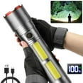 thumbnail image 1 of Byseng Rechargeable LED Flashlights, TG 9000 Lumens Zoomable Super Bright Tactical Flashlight, 1 of 8
