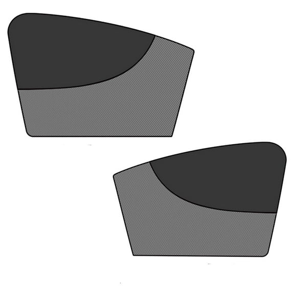 Byseng Window Shades for Car, 2 PCS Magnetic Double Layer Car Sun Shade for Side Windows Privacy(Black)