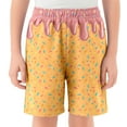 thumbnail image 1 of Bysome Boys Girls Icecream Shorts Size 13-14 Years Casual Soft Shorts Ice Cream Print High Waist With Pockets Summer Beach Kids Short Light Pink, 1 of 4