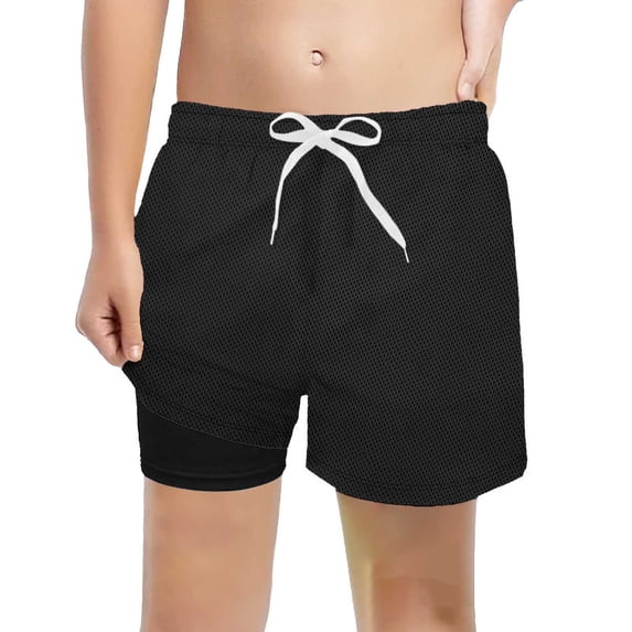 Bysome Boys Pants Solid Color Elastic Waist With Drawstring Trousers Comfortable Boys Pants Size 2-3 Years Black