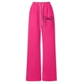thumbnail image 1 of Bysome Child Girls Pants Bowtie Print Loose Fit Trousers Drawstring Elastic Waist Baggy Fall Pants Size 11-12 Years, 1 of 4