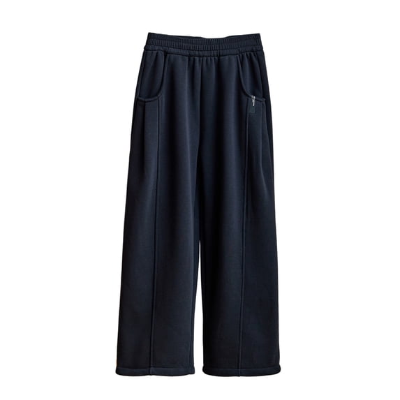 Bysome Child Girls Pants Wide Leg Loose Fit Trousers Elastic Waist Active Fall Pants Size 5-6 Years