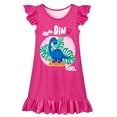 thumbnail image 1 of Bysome Girls Dresses Cartoon Print Short Sleeve Crew Neck Dress Fashion Girls Dresses Size 3-4 Years Pink, 1 of 2